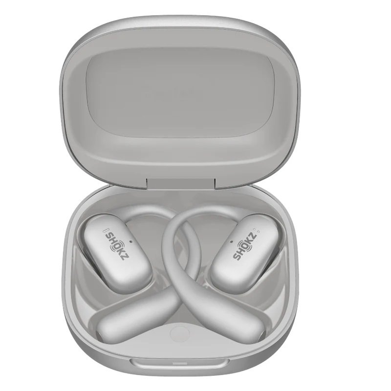 Shokz OpenFit 2+ True Wireless Bluetooth Air Conduction Open-Ear Earphone with Mic - Grey