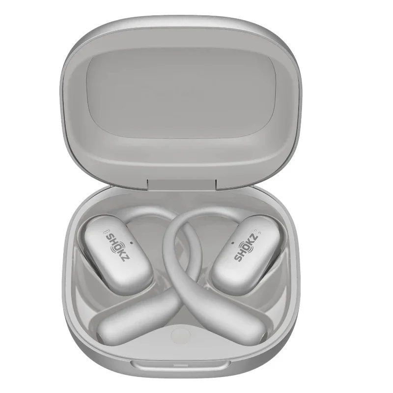 Shokz OpenFit 2+ True Wireless Bluetooth Air Conduction Open-Ear Earphone with Mic - Grey