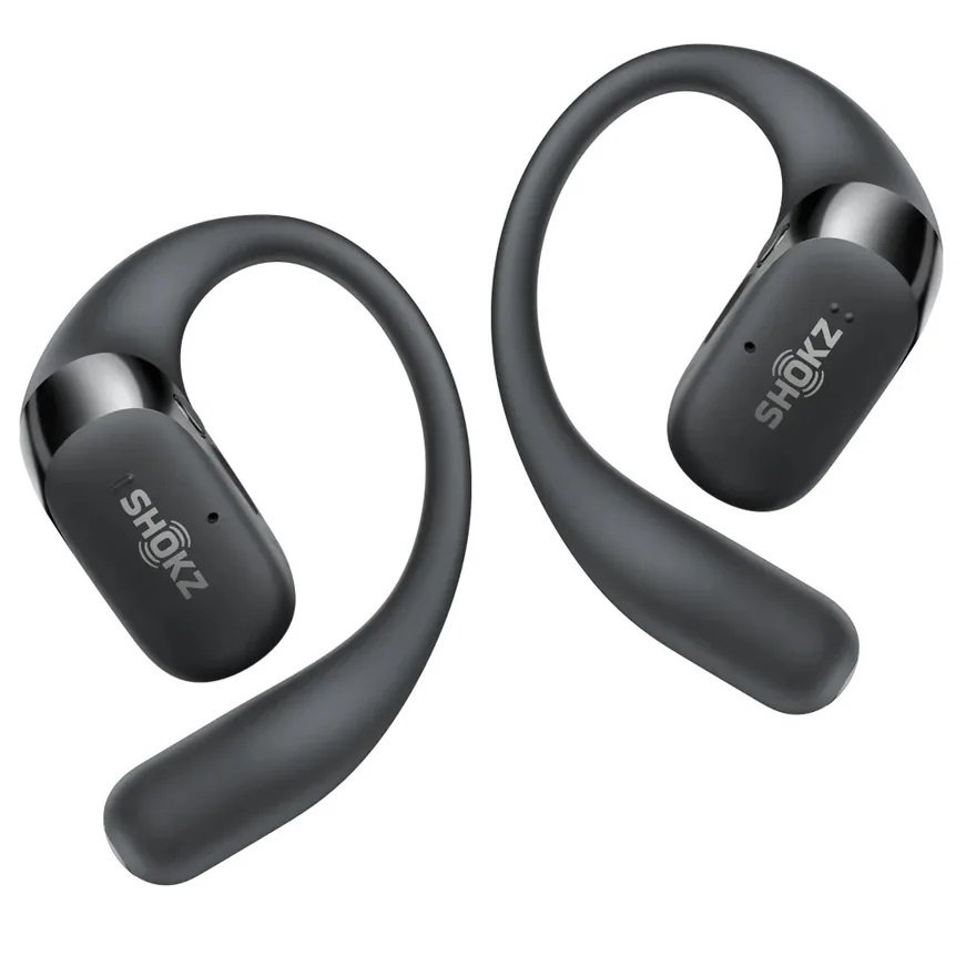 Shokz OpenFit 2+ True Wireless Bluetooth Air Conduction Open-Ear Earphone with Mic - Black