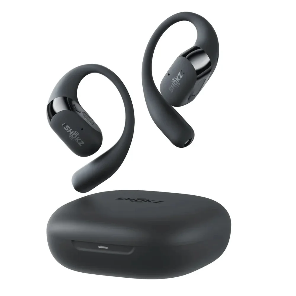 Shokz OpenFit 2+ True Wireless Bluetooth Air Conduction Open-Ear Earphone with Mic - Black