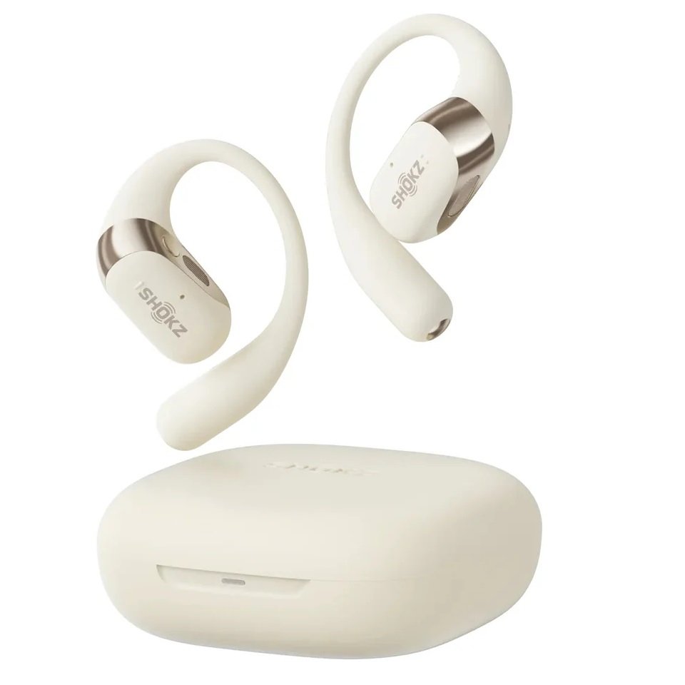 Shokz OpenFit 2+ True Wireless Bluetooth Air Conduction Open-Ear Earphone with Mic - Grey