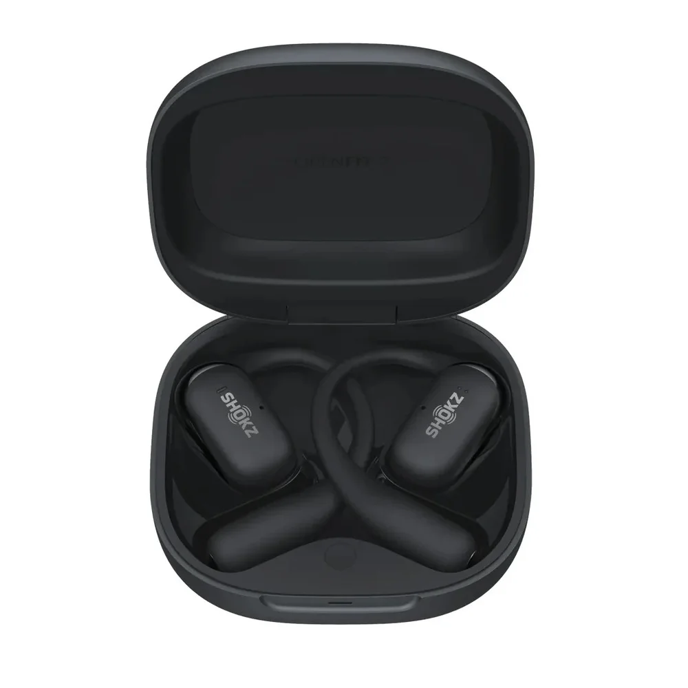 Shokz OpenFit 2+ True Wireless Bluetooth Air Conduction Open-Ear Earphone with Mic - Black