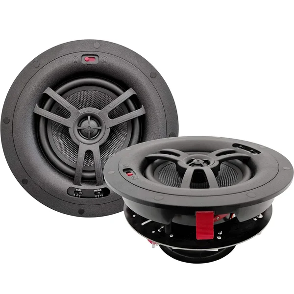 Earthquake Sound OH6 One-Hander 6-inch (6") In-Ceiling Speakers (Pair)