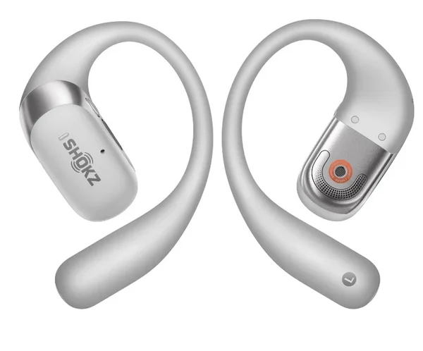Shokz OpenFit 2+ True Wireless Bluetooth Air Conduction Open-Ear Earphone with Mic - Grey