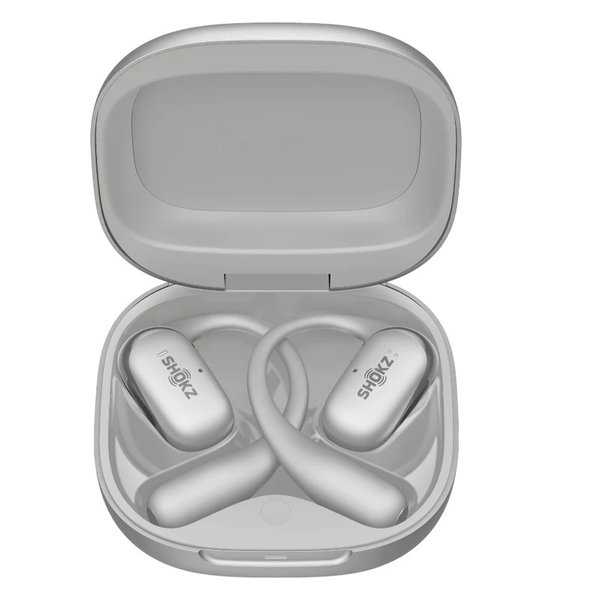 Shokz OpenFit 2+ True Wireless Bluetooth Air Conduction Open-Ear Earphone with Mic - Grey Shokz OpenFit 2+ True Wireless Bluetooth Air Conduction Open-Ear Earphone with Mic - Grey
