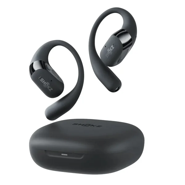 Shokz OpenFit 2+ True Wireless Bluetooth Air Conduction Open-Ear Earphone with Mic - Black