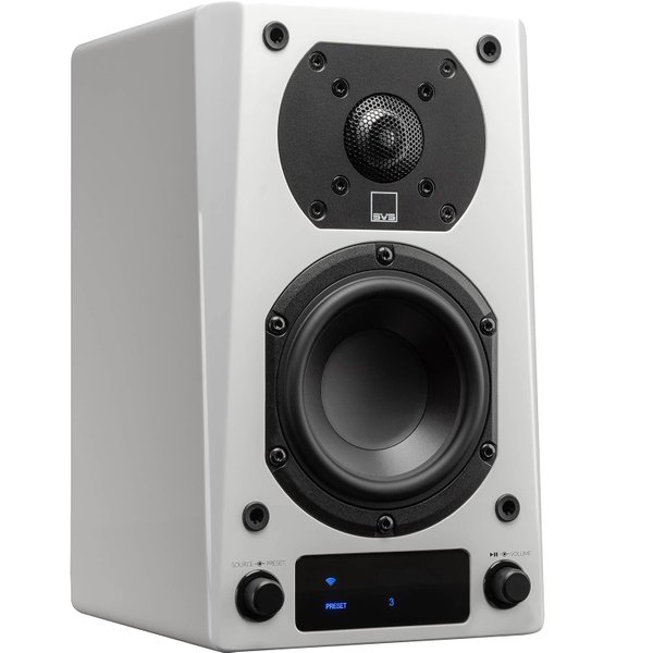 SVS Prime Wireless Pro Multi-Room Wireless Bluetooth/WiFi Desktop Bookshelf Speakers (with HDMI) - White SVS Prime Wireless Pro Multi-Room Wireless Bluetooth/WiFi Desktop Bookshelf Speakers (with HDMI) - White