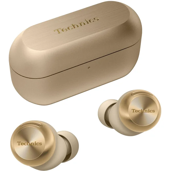 Technics EAH-AZ100 True Wireless Bluetooth Noise-Cancelling In-Ear Earphone with Mic - Champagne Gold [60th Anniversary Edition]
