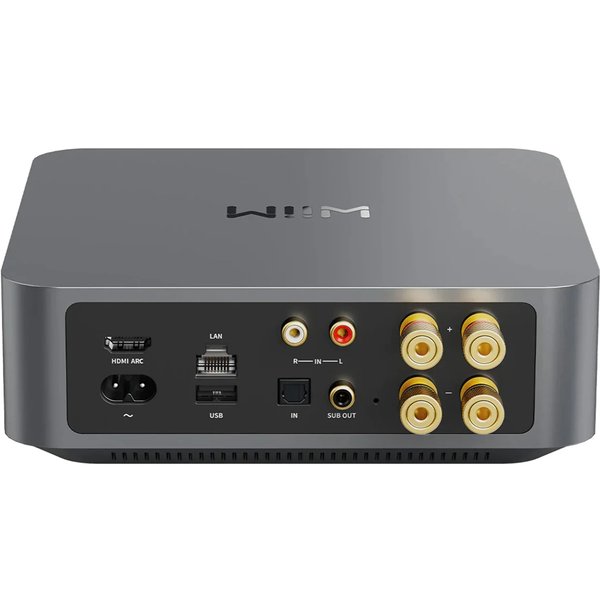 WiiM Amp Multi-Room Wireless Bluetooth Transceiver, WiFi Network Streamer Integrated Amplifier (with HDMI) - Space Grey WiiM Amp Multi-Room Wireless Bluetooth Transceiver, WiFi Network Streamer Integrated Amplifier (with HDMI) - Space Grey