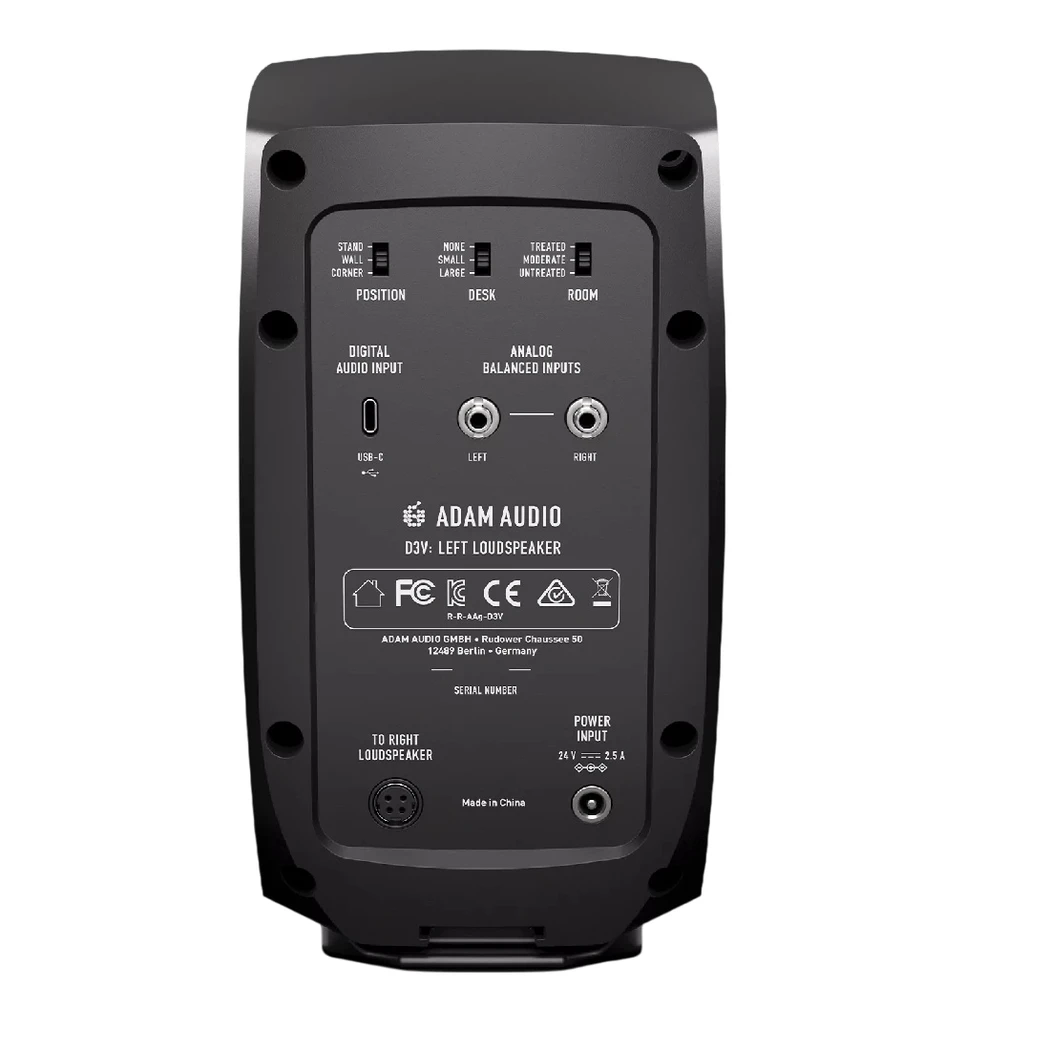 ADAM Audio D3V Studio Monitors (Black)