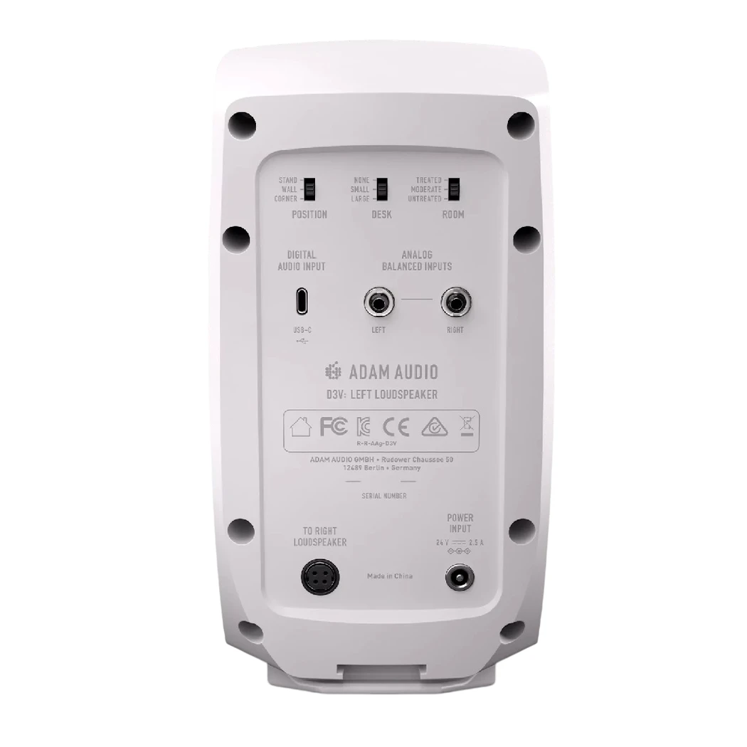 ADAM Audio D3V Studio Monitors (White)