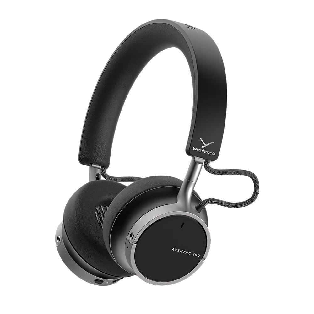 Beyerdynamic AVENTHO 100 Wired/Wireless Bluetooth Noise-Cancelling On-Ear Headphone with Mic - Black