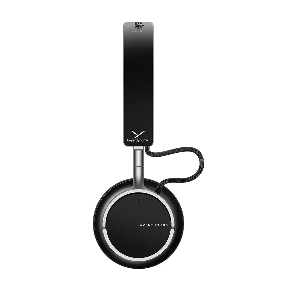 Beyerdynamic AVENTHO 100 Wired/Wireless Bluetooth Noise-Cancelling On-Ear Headphone with Mic - Black
