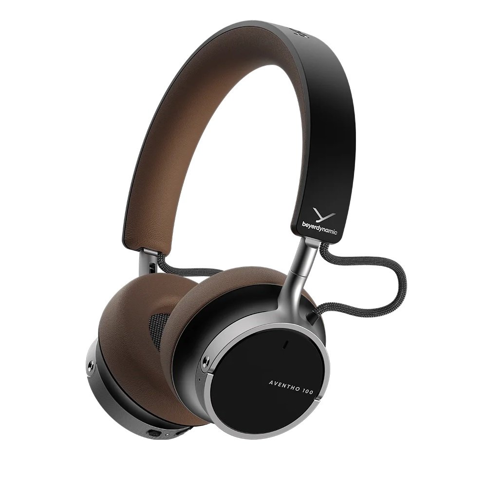 Beyerdynamic AVENTHO 100 Wired/Wireless Bluetooth Noise-Cancelling On-Ear Headphone with Mic - Brown