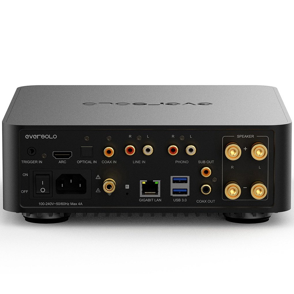 EverSolo Play CD Edition Wireless Bluetooth/WiFi Network Streamer Integrated Amplifier, CD Player, Ripper & Transport (with HDMI