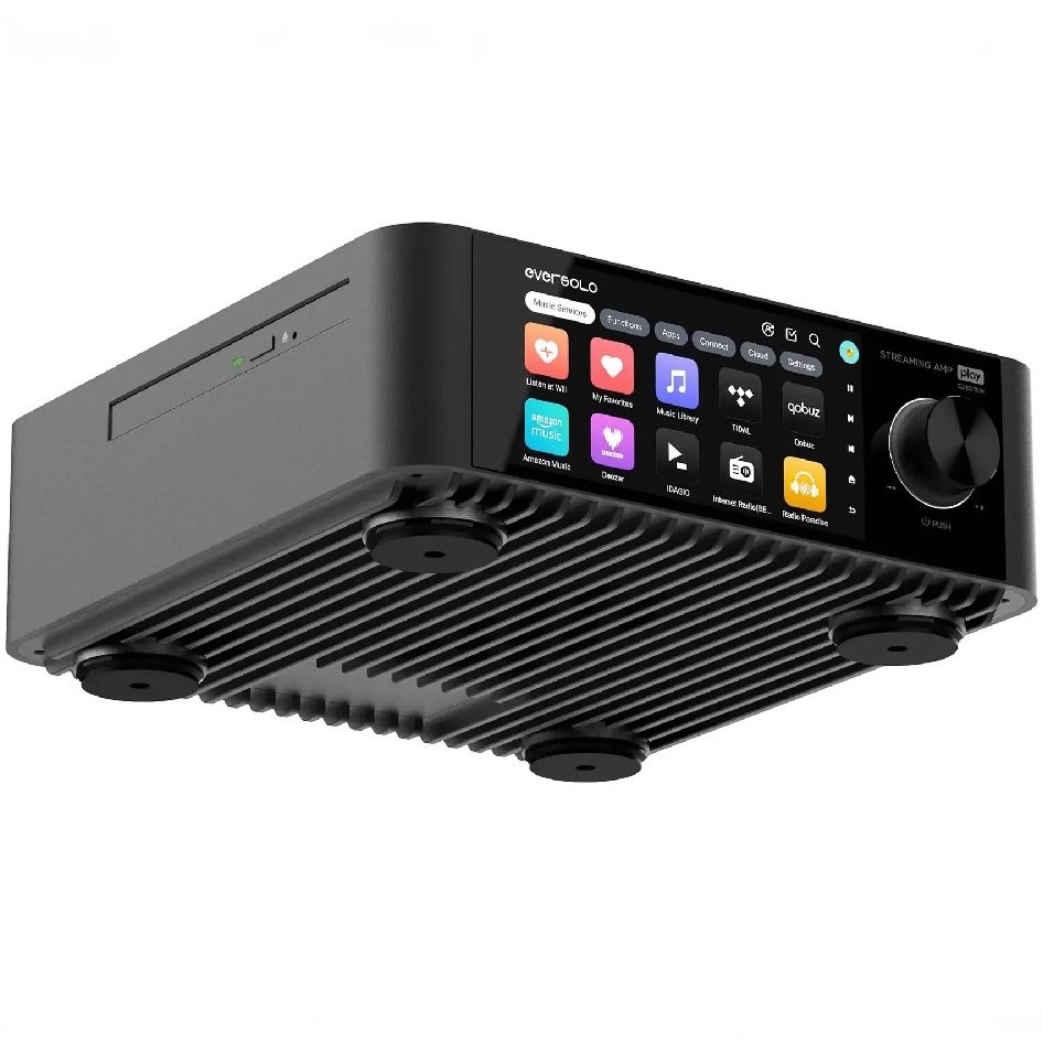 EverSolo Play CD Edition Wireless Bluetooth/WiFi Network Streamer Integrated Amplifier, CD Player, Ripper & Transport (with HDMI
