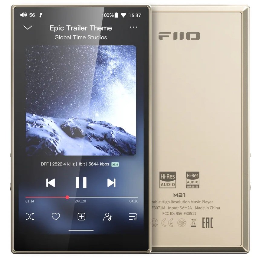 FiiO M21 MQA Digital Audio Player - Titanium Gold