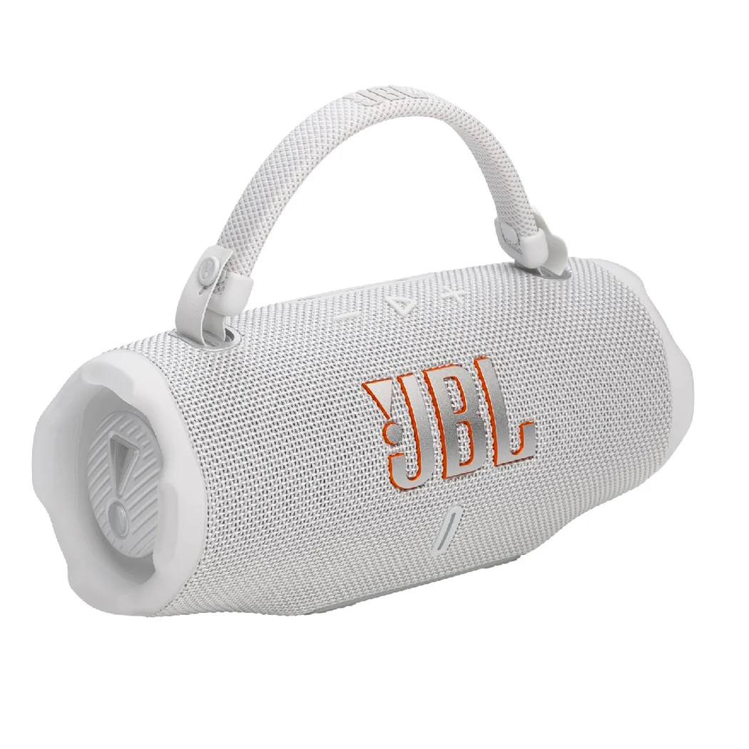 JBL Charge 6 Wireless Bluetooth Waterproof Portable Speaker (White)