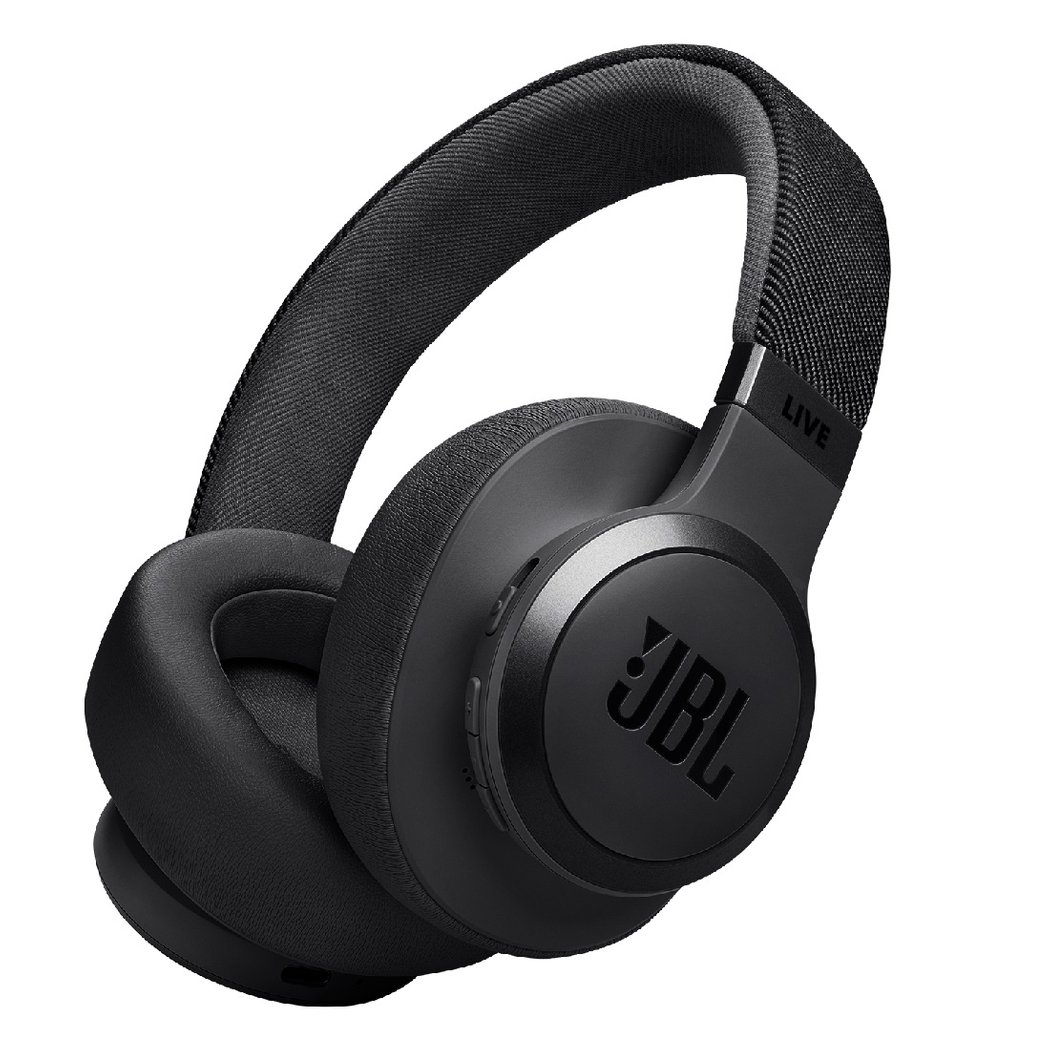 JBL Live 770NC Wireless Bluetooth Noise-Cancelling Over-Ear Headphone with Mic - Black