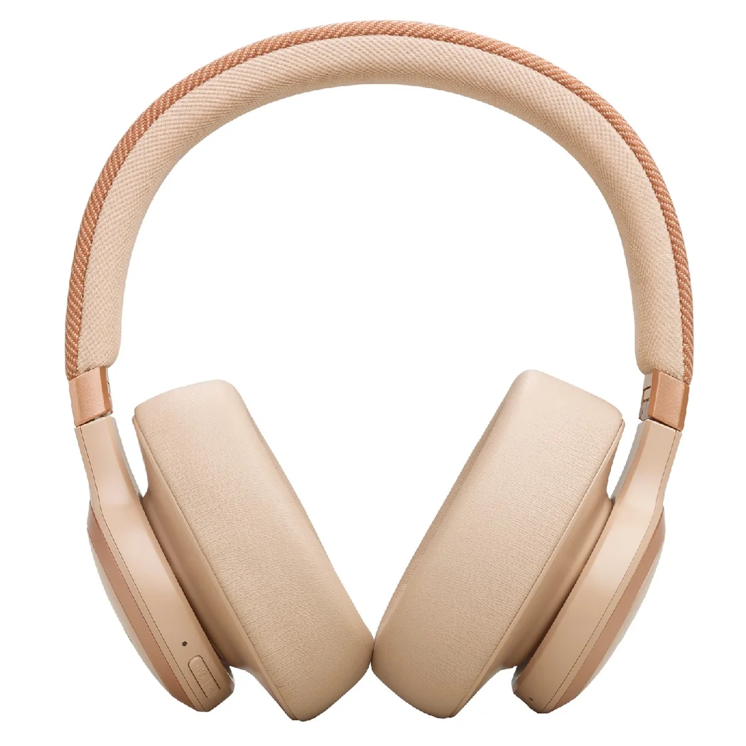 JBL Live 770NC Wired/Wireless Bluetooth Noise-Cancelling Over-Ear Headphone with Mic - Sandstone