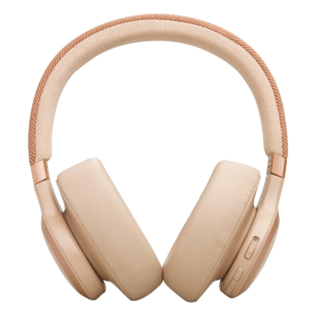 JBL Live 770NC Wired/Wireless Bluetooth Noise-Cancelling Over-Ear Headphone with Mic - Sandstone