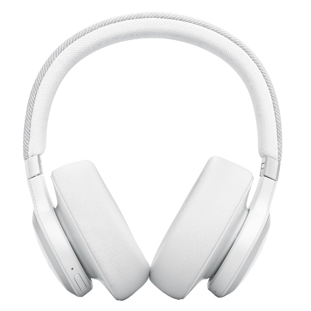 JBL Live 770NC Wireless Bluetooth Noise-Cancelling Over-Ear Headphone with Mic - White