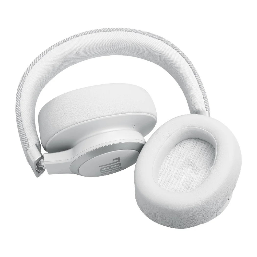 JBL Live 770NC Wired/Wireless Bluetooth Noise-Cancelling Over-Ear Headphone with Mic - White