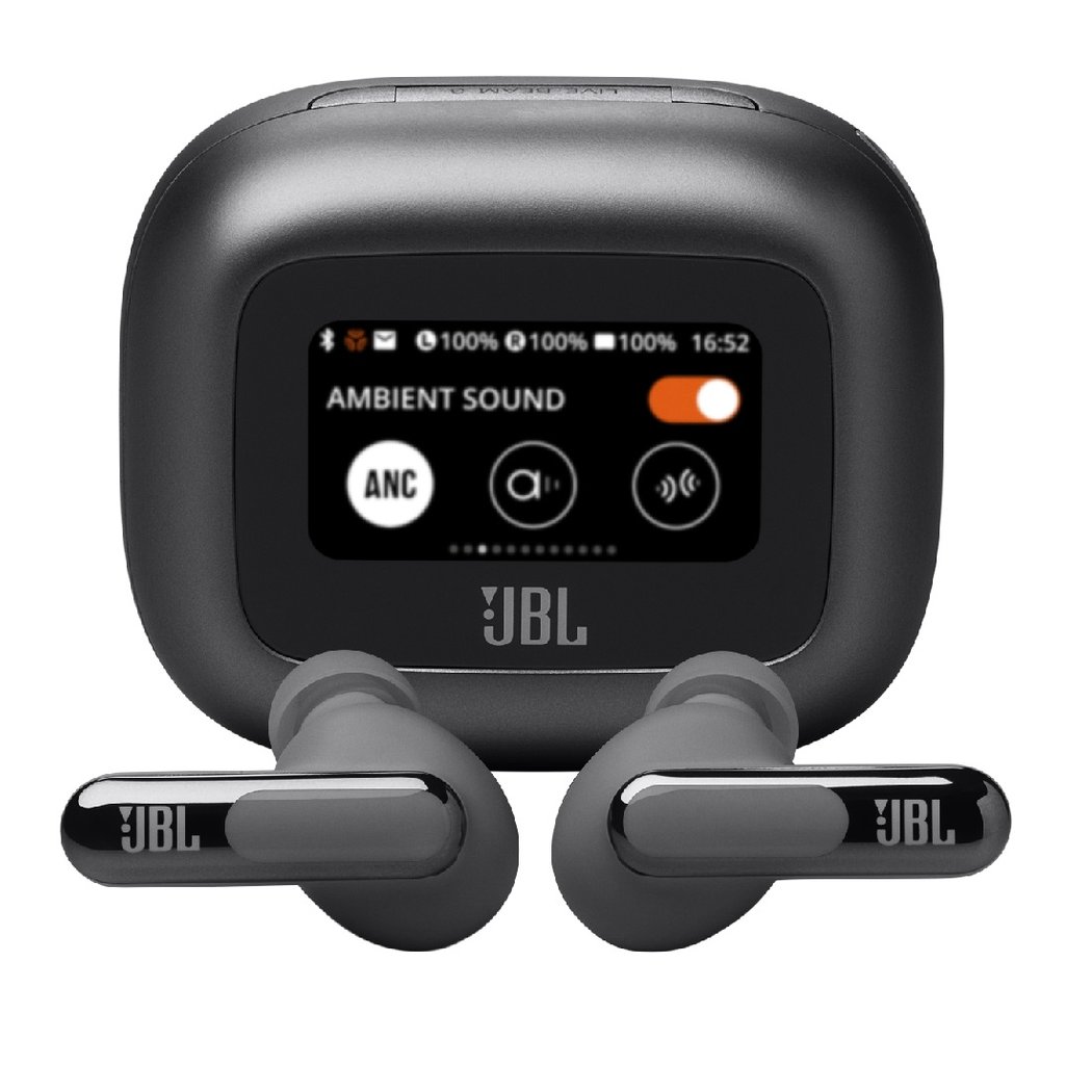 JBL Live Beam 3 True Wireless Bluetooth Noise-Cancelling In-Ear Earphone with Mic - Black