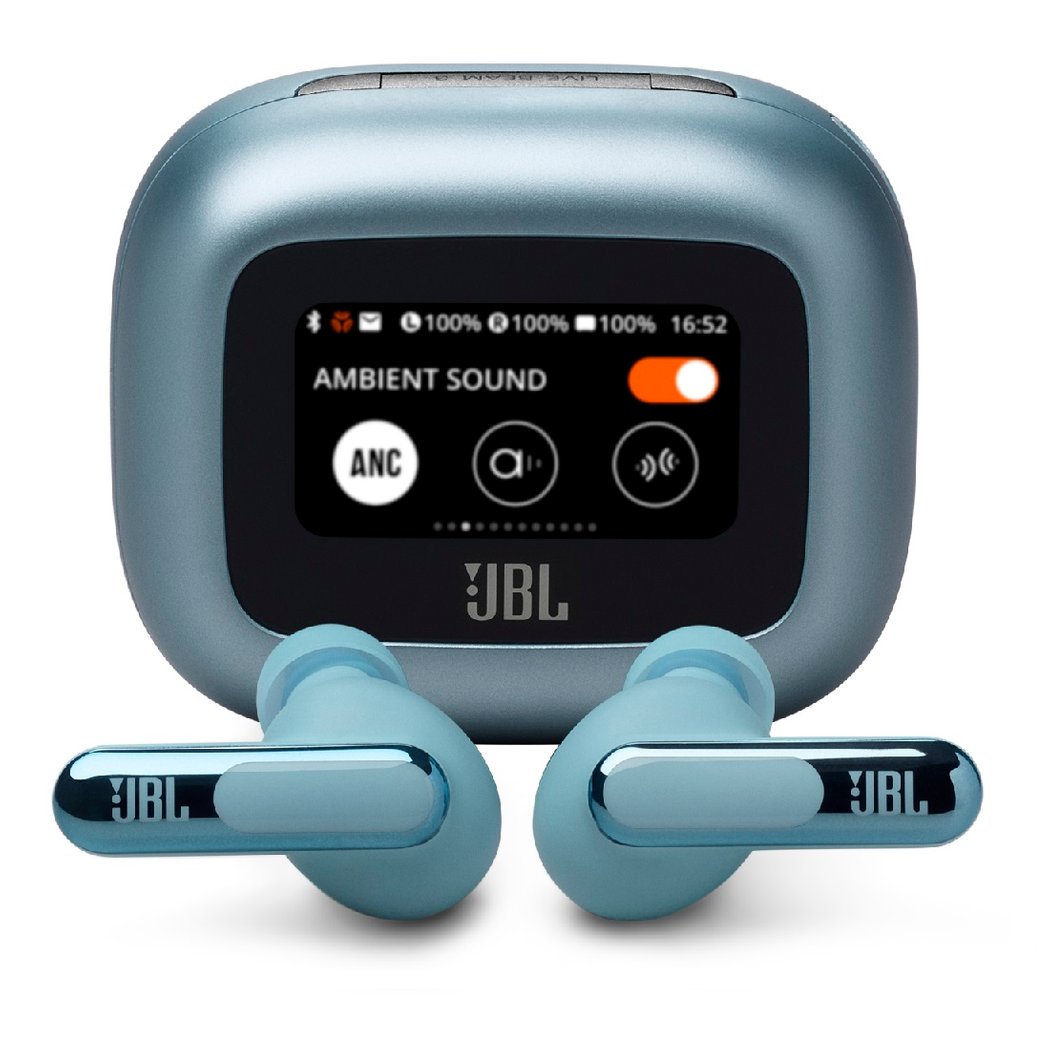 JBL Live Beam 3 True Wireless Bluetooth Noise-Cancelling In-Ear Earphone with Mic - Blue
