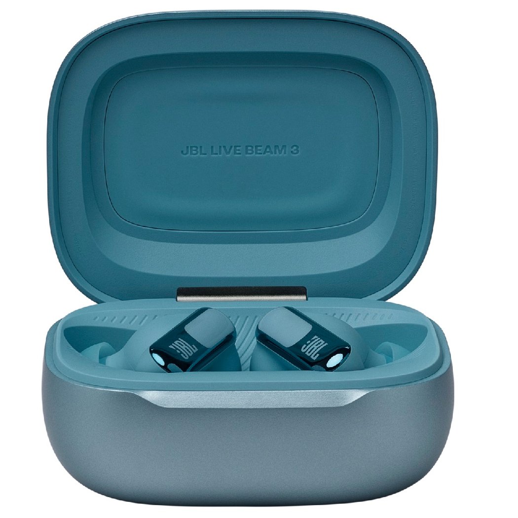 JBL Live Beam 3 True Wireless Bluetooth Noise-Cancelling In-Ear Earphone with Mic - Blue