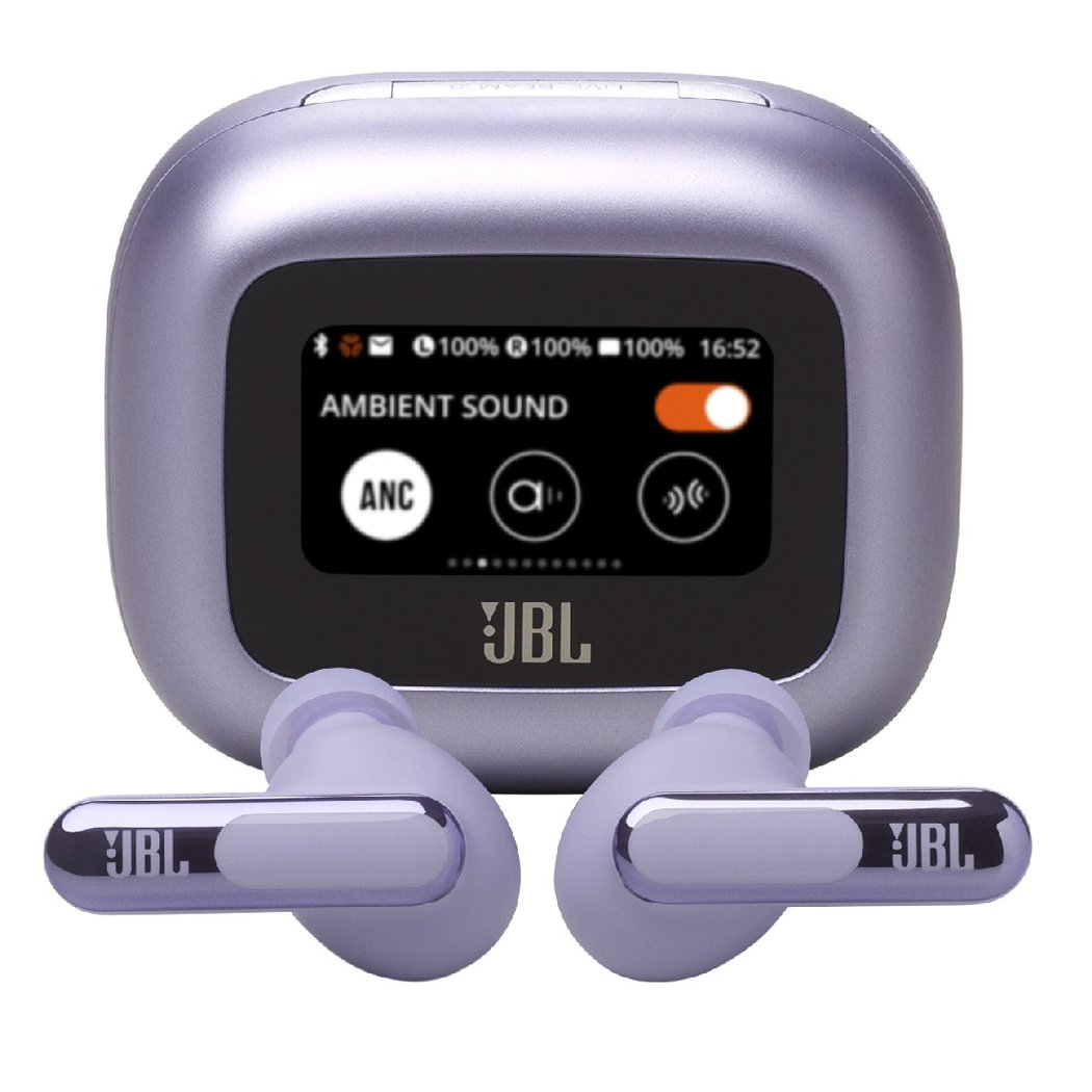 JBL Live Beam 3 True Wireless Bluetooth Noise-Cancelling In-Ear Earphone with Mic - Purple