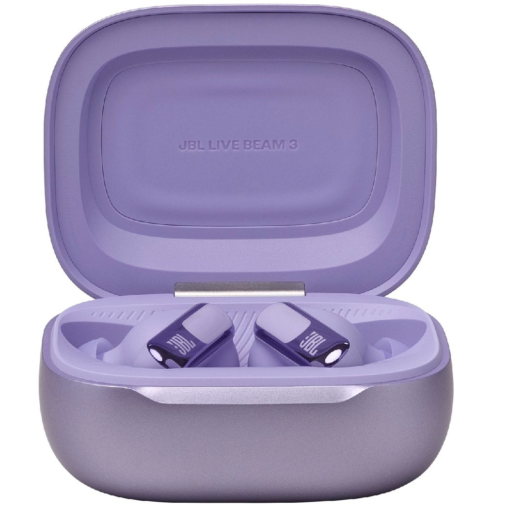 JBL Live Beam 3 True Wireless Bluetooth Noise-Cancelling In-Ear Earphone with Mic - Purple