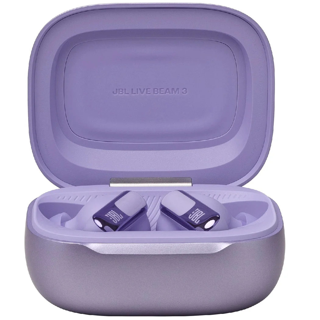 JBL Live Beam 3 True Wireless Bluetooth Noise-Cancelling In-Ear Earphone with Mic - Purple