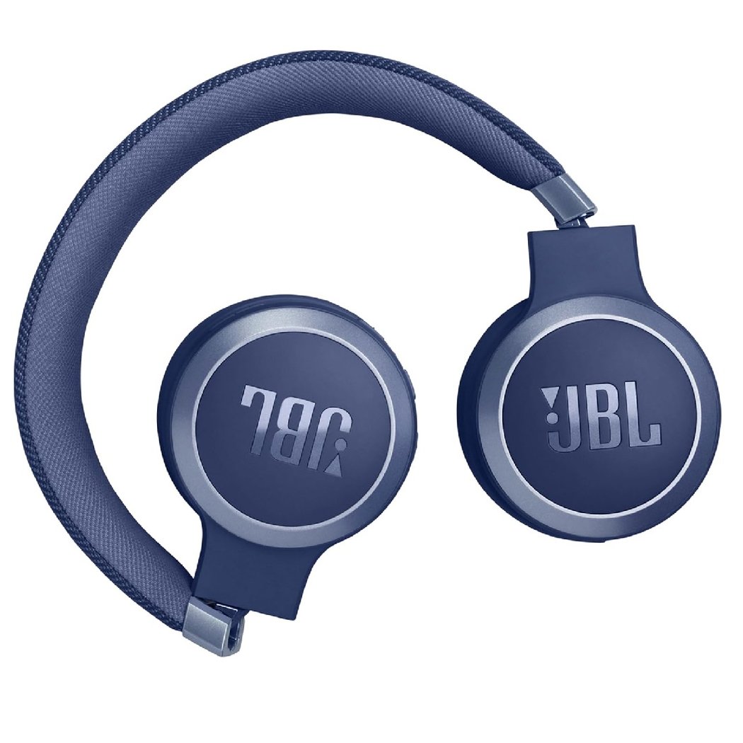 JBL Live 670NC Wireless Bluetooth Noise-Cancelling On-Ear Headphone with Mic - Blue