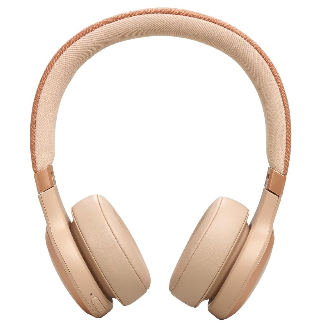 JBL Live 670NC Wireless Bluetooth Noise-Cancelling On-Ear Headphone with Mic - Sandstone