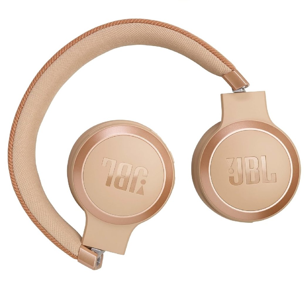 JBL Live 670NC Wireless Bluetooth Noise-Cancelling On-Ear Headphone with Mic - Sandstone