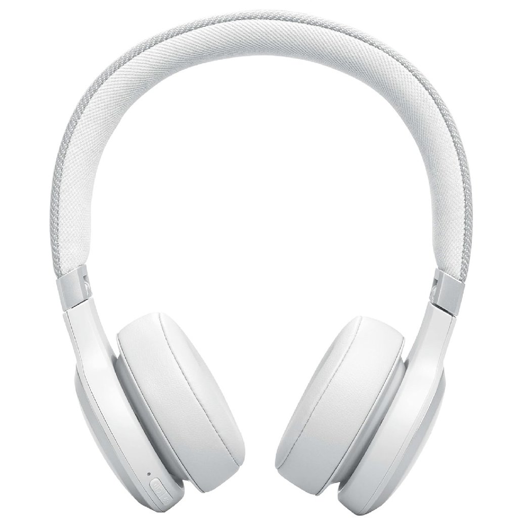 JBL Live 670NC Wireless Bluetooth Noise-Cancelling On-Ear Headphone with Mic - White