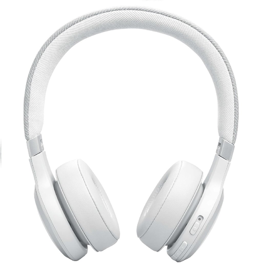 JBL Live 670NC Wireless Bluetooth Noise-Cancelling On-Ear Headphone with Mic - White