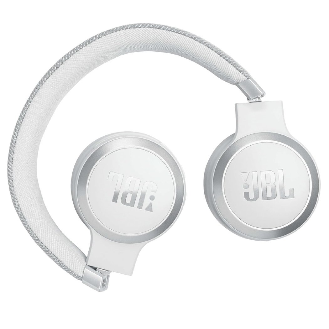 JBL Live 670NC Wireless Bluetooth Noise-Cancelling On-Ear Headphone with Mic - White
