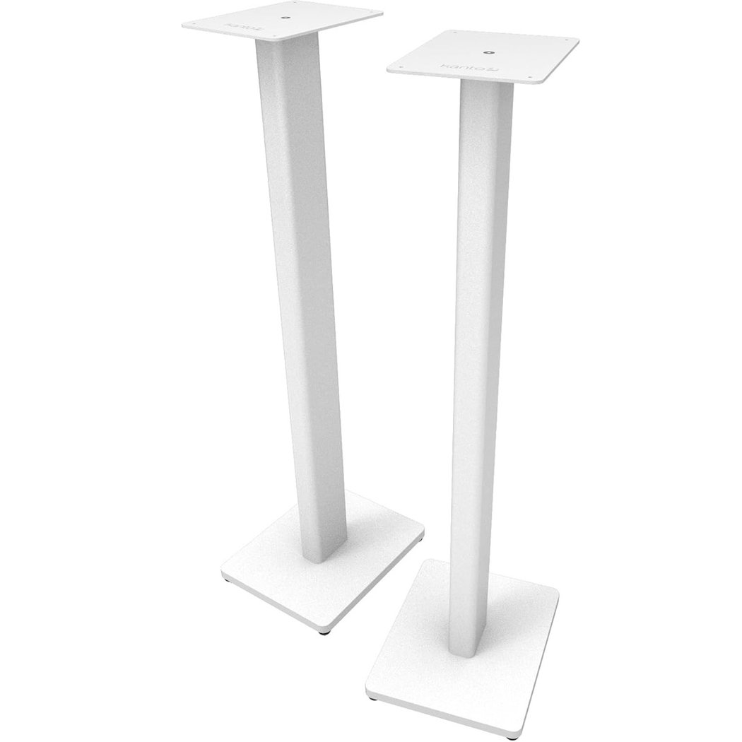 Kanto ST34 (Matte White) Floor Stands with MDF Base