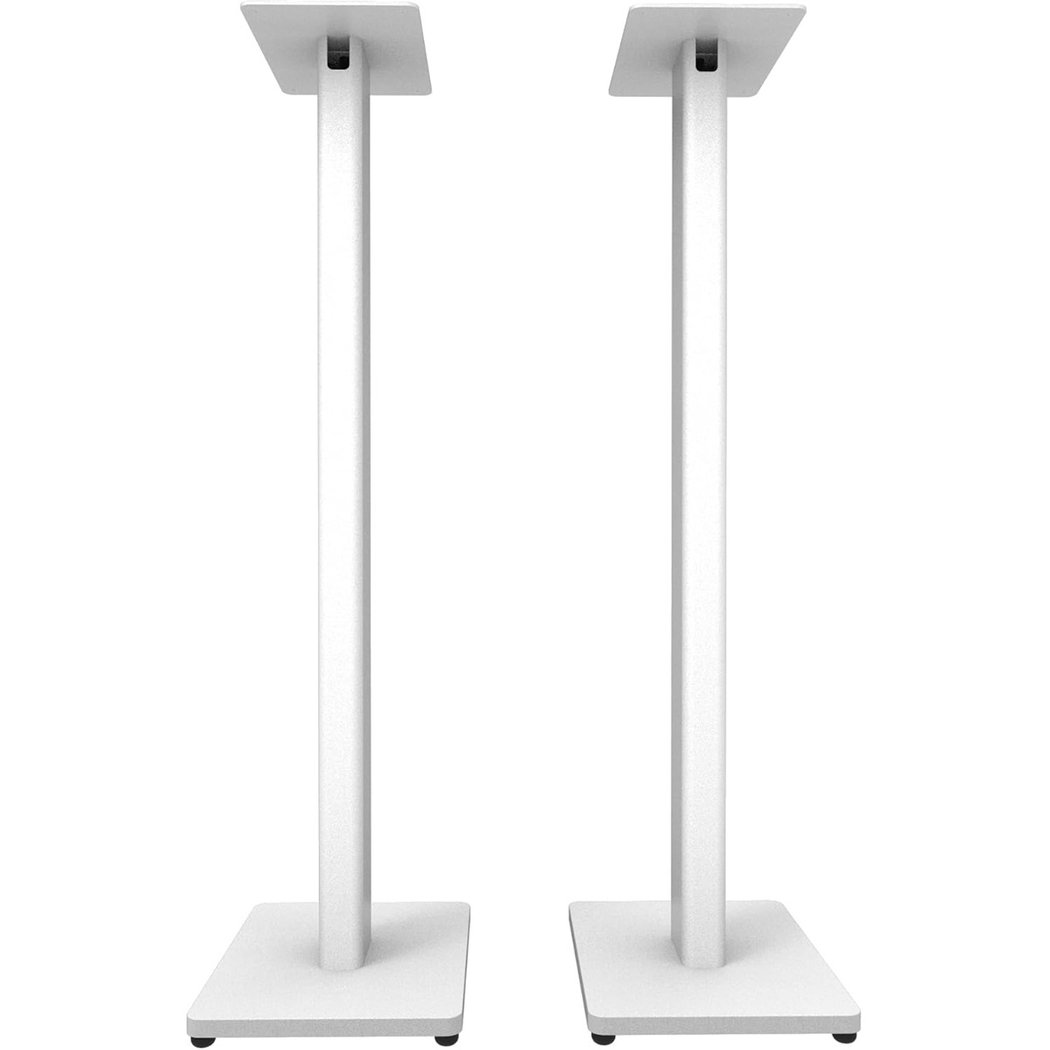 Kanto ST34 (Matte White) Floor Stands with MDF Base