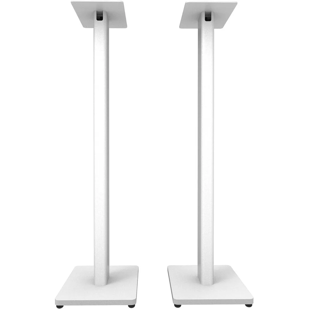 Kanto ST34 (Matte White) Floor Stands with MDF Base