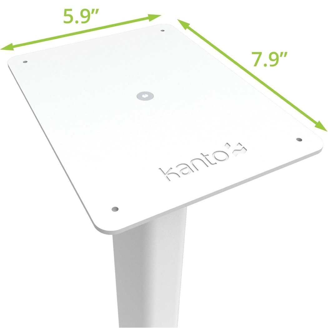 Kanto ST34 (Matte White) Floor Stands with MDF Base