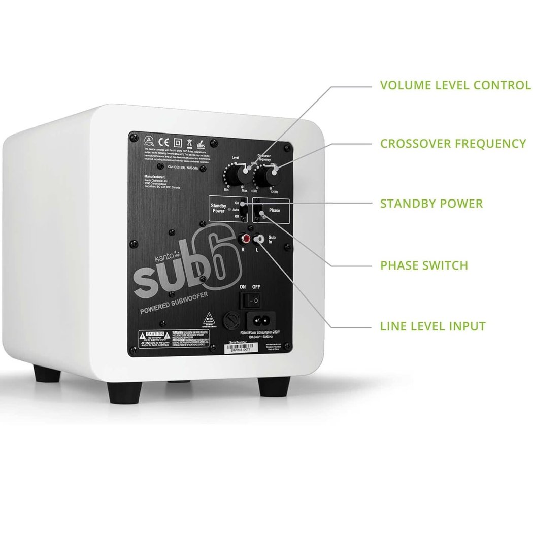 Kanto SUB6 6-inch (6