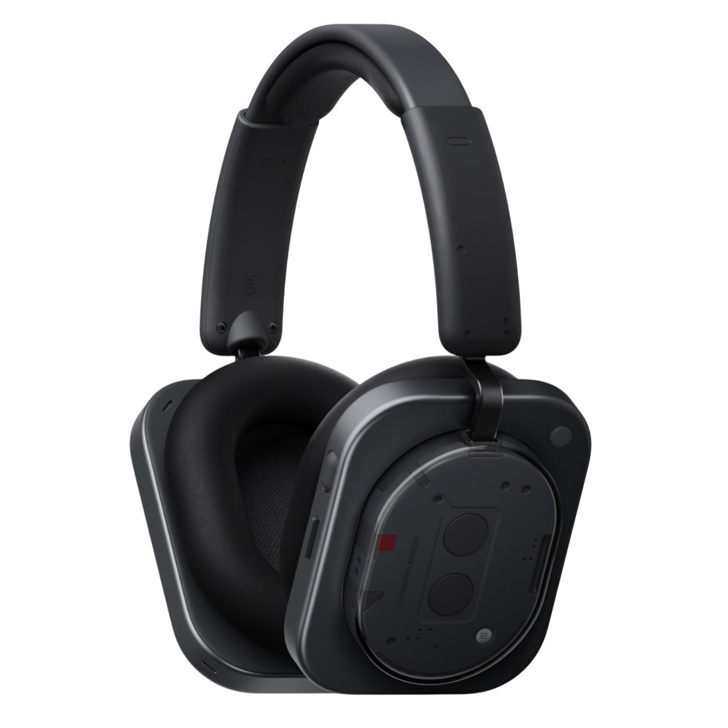 Nothing Headphone (1) Wired/Wireless Bluetooth Noise-Cancelling Over-Ear Headphone with Mic - Black