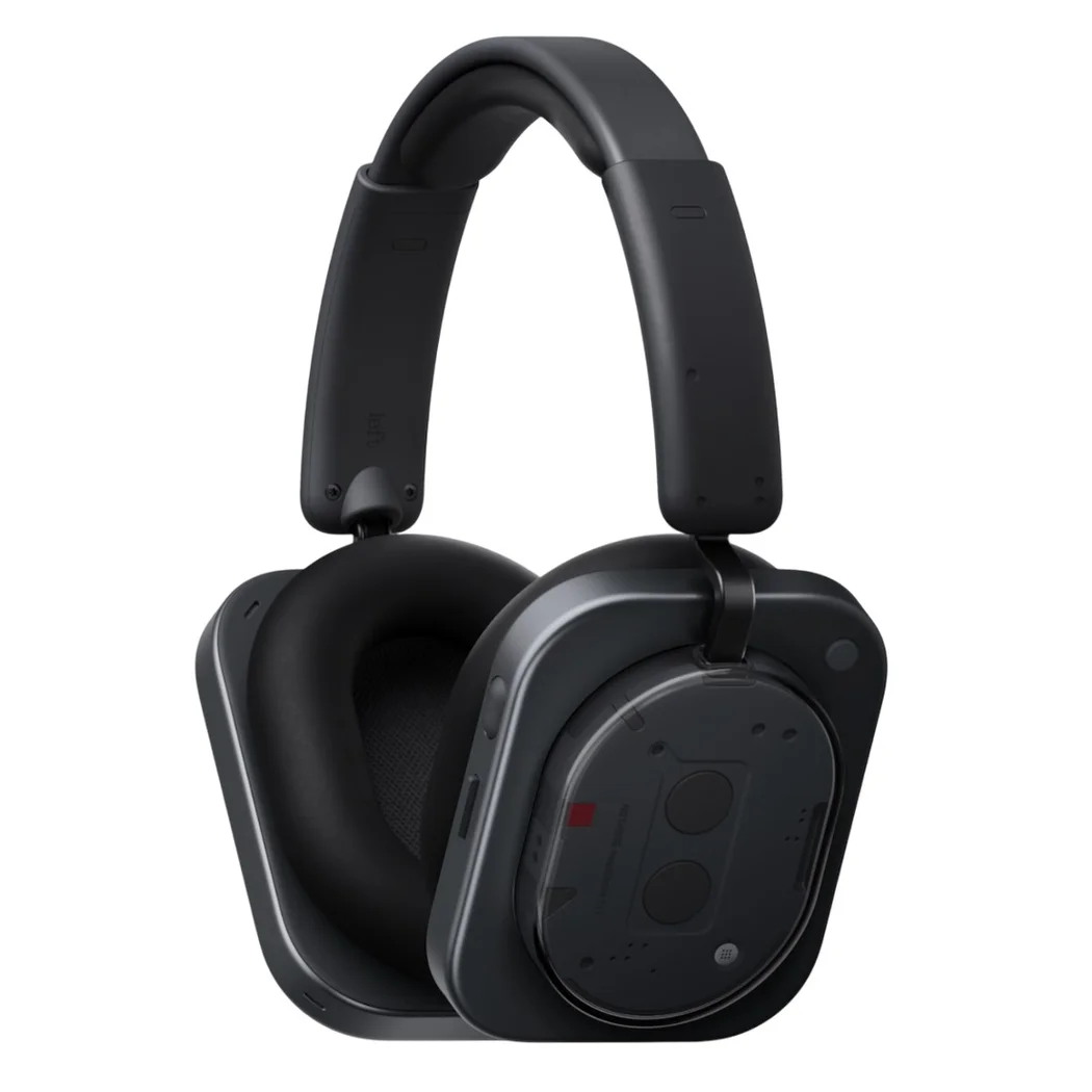 Nothing Headphone (1) Wired/Wireless Bluetooth Noise-Cancelling Over-Ear Headphone with Mic - Black