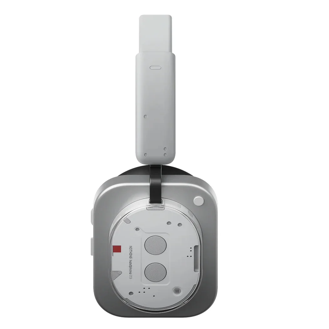 Nothing Headphone (1) Wired/Wireless Bluetooth Noise-Cancelling Over-Ear Headphone with Mic - White