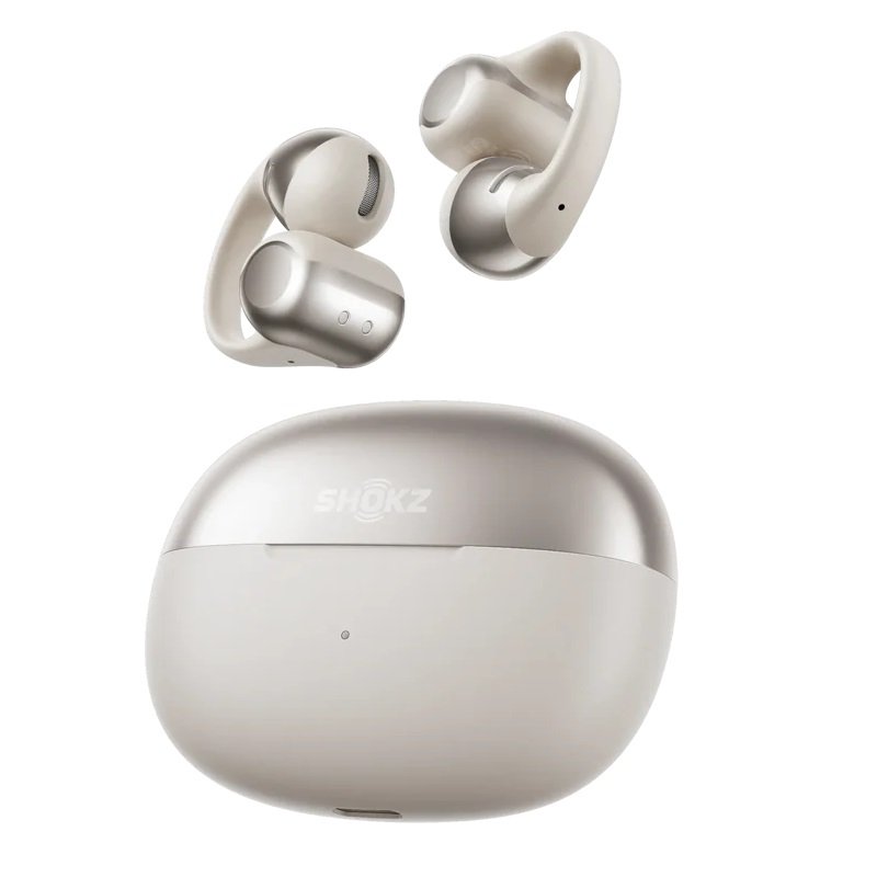 Shokz OpenDots One Wireless Bluetooth Bone Conduction Headset with Boom Mic - Grey