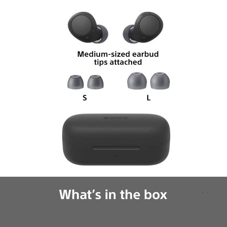 Sony WF-C510 True Wireless Bluetooth In-Ear Earphone with Built-in Microphone - Black