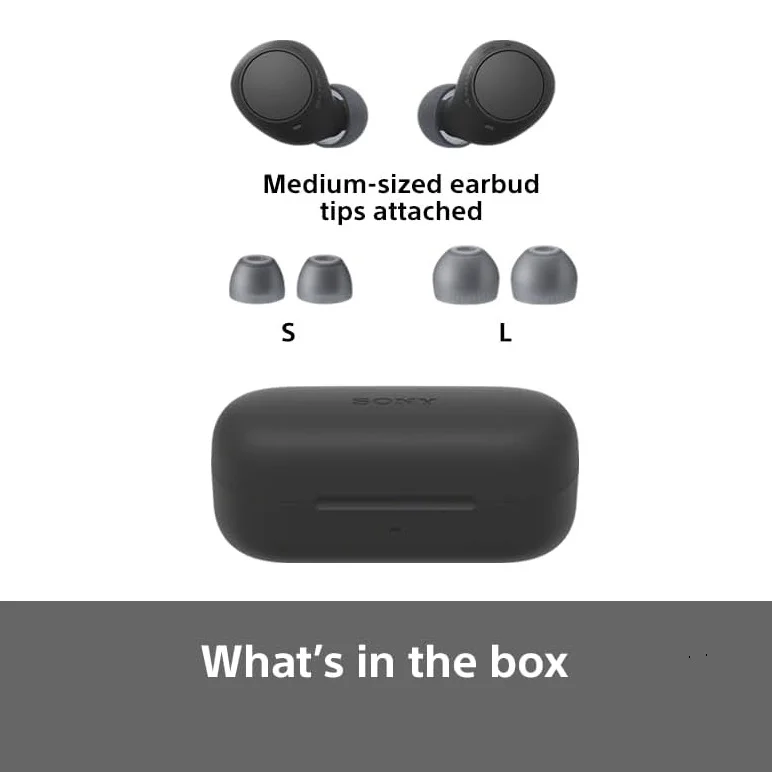 Sony WF-C510 True Wireless Bluetooth In-Ear Earphone with Built-in Microphone - Black